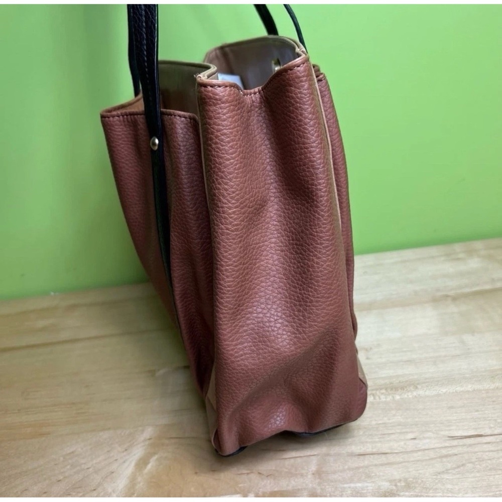 Relic Make Today Great Bag preppyOf Brown Snap Tote Purse Bag - Picture 3 of 11